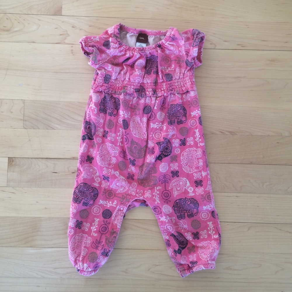 India Elephant Tea Romper